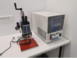 Capacitor discharge(DC),300Joule,dual pulse battery packs weld machine